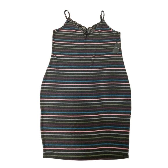 Super Soft by Torrid Slip Dress Womens M/L Gray Plush Bodycon Midi Lounge Gown - Picture 2 of 13